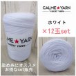 画像2: solidホワイト×12玉【CALME★YARN】 (2)